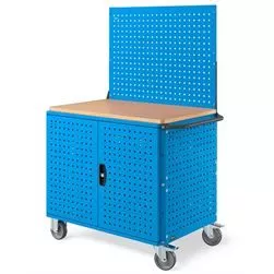 Carrello Clever 1024 Large mm.1024x615x1540H - Blu RAL5012